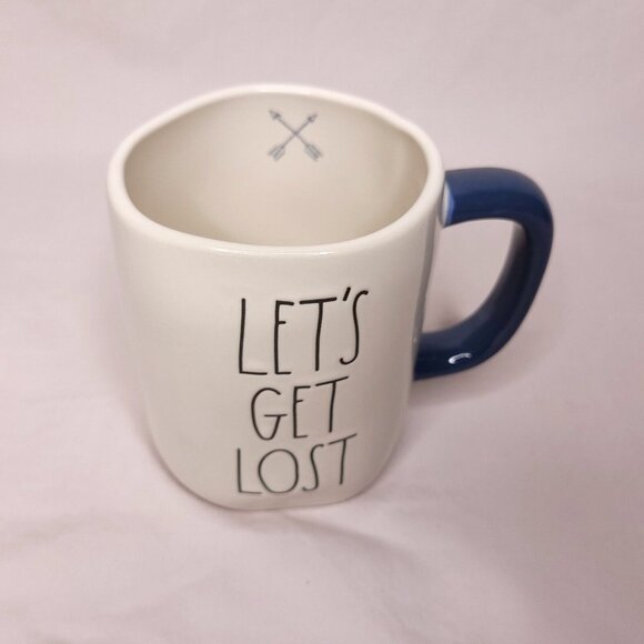 Rae Dunn Artisan Collection Ceramic Mug Lets Get Lost 20 Oz Coffee Cup - Picture 5 of 7